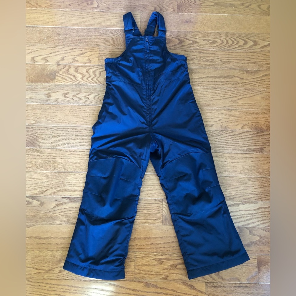 Lands’ End Navy Blue Iron Knee Insulated Snow Bibs- size XS (4-5)
